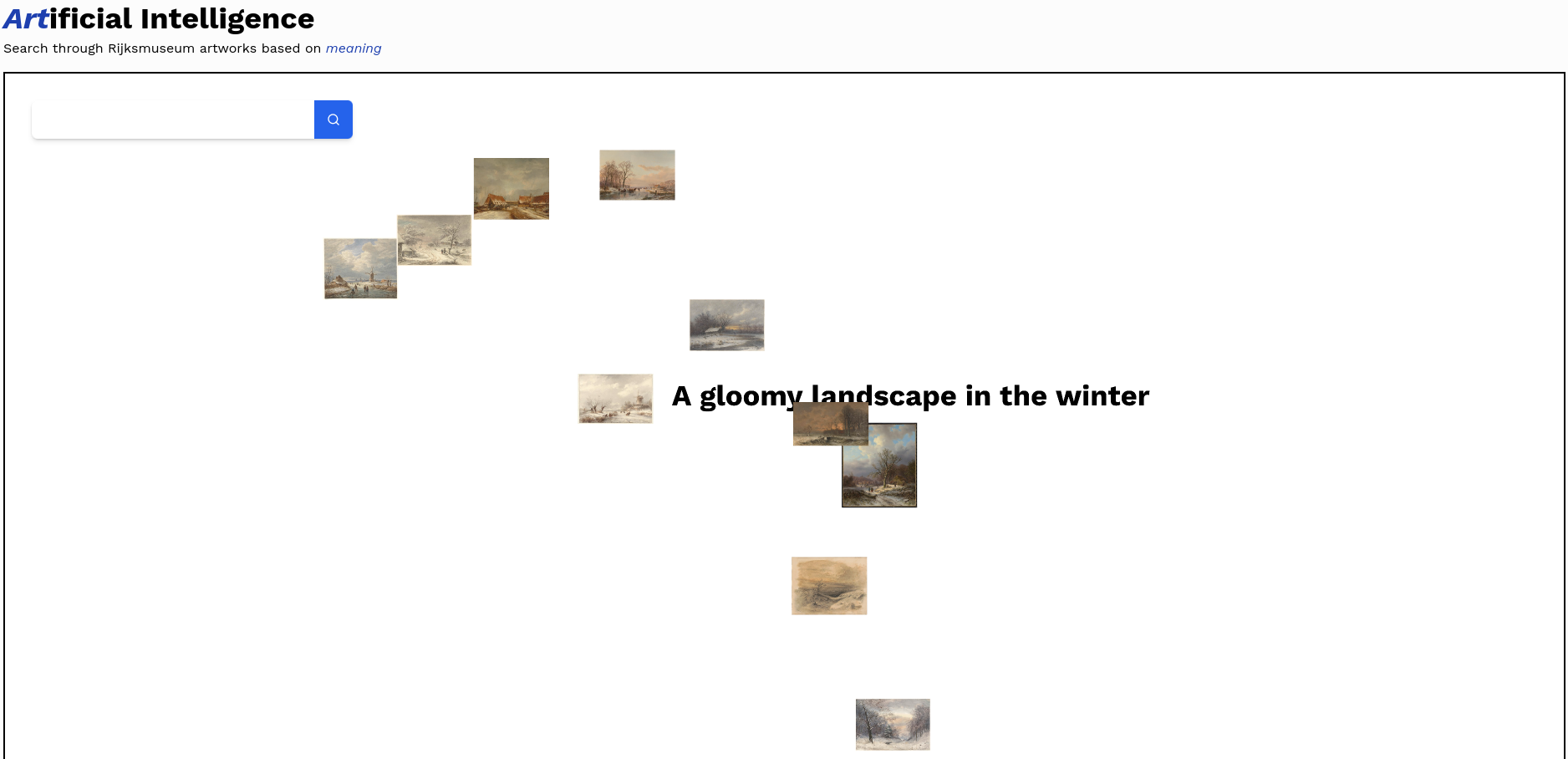 result of A gloomy landscape in the winter on artexplorer.ai